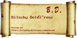 Bilszky Dolóresz névjegykártya